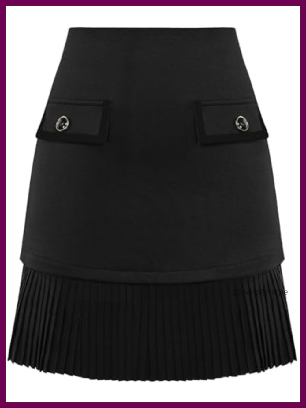 Plaid Mini Skirt High Waist Pleated A-Line Elastic Waist